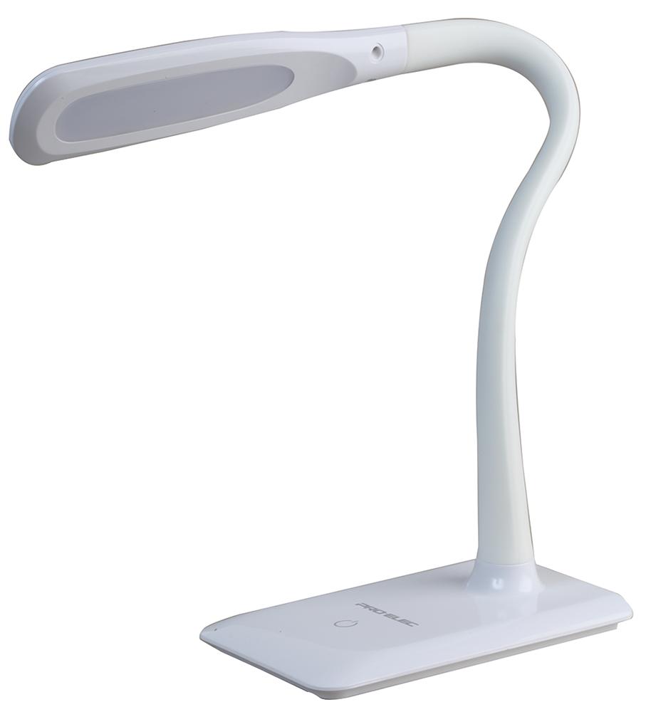 Pro Elec Pel00016 7w Dimmable Led Desk Lamp White