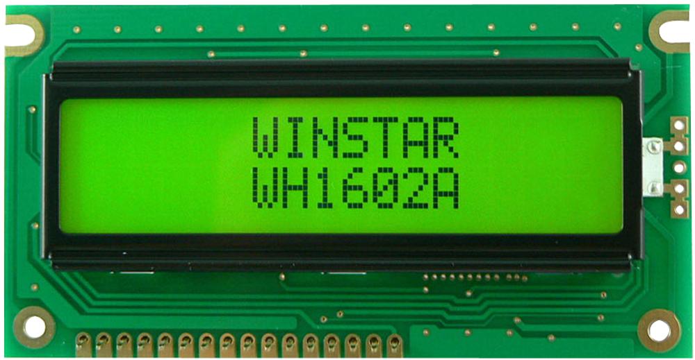 WH1602A-YYH-JT - Winstar - LCD Display Module, 16x2, Yellow / Green | CPC