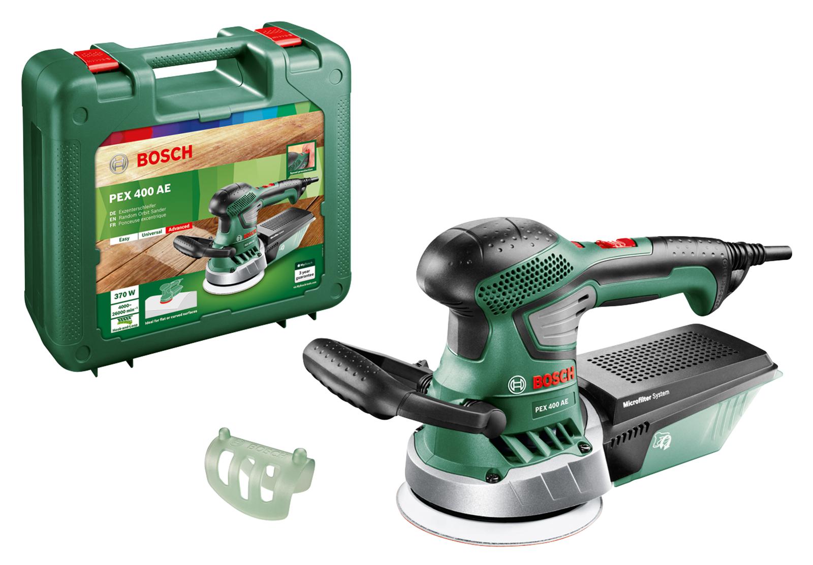 PEX 400 AE Bosch Home And Garden green 125mm 370W Random Orbit Sander 230V CPC
