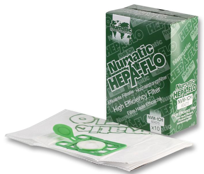 Numatic Nvm 1ch 604015 Hepaflo Dust Bags For Henry 10 Pack