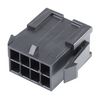 43020-0800 - Micro-Fit 3.0 Plug Housing, 2 Row, with Panel Mount Ears, 8 Way