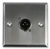 PSG08153 - AV Wallplate with 1 x 3 Pin Male XLR Socket