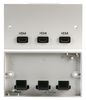 PELR0064 - 2 Gang Multimedia Wallplate, 2 HDMI Sockets