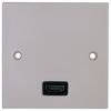 PELR0084 - 1 Gang Multimedia Wallplate, HDMI Socket