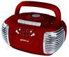 GV-PS813 RED GV-PS813 RED - CD / Radio Boombox with Cassette Player, Red