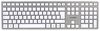 JK-1600GB-1 JK-1600GB-1 - CHERRY KC 6000 Slim Corded Keyboard, Silver/White