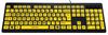 KYB-RAINBOW2-VIS KYB-RAINBOW2-VIS - Rainbow 2 High Contrast Wired USB Keyboard, Yellow
