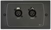 BE1B - Wall Plate - 2x Remote Line (XLR Female) Inputs, Balanced