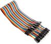WPA413 WPA413 - 40 Way Flat Cable Male to Male Jumper Wires, 300mm