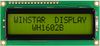 WH1602B-YYH-JT WH1602B-YYH-JT - LCD Display Module, 16x2, Yellow / Green, STN, Positive, Transflective