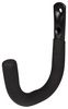 D03538 - 80mm Steel Anti-Slip Storage Hook - Black, 20kg Capacity