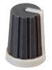 CR-MS-5 - Knob, Soft Touch, Spline Shaft, Grey / Grey