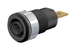 23.3060-21 - Socket, 4mm, Shrouded, Black, 5 Pack
