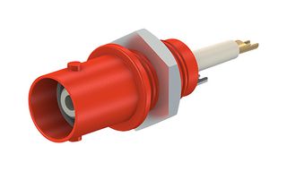 67.9764-22 - BNC Socket, Shrouded, Panel, 50 Ohm, Red