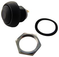 ISR3SAD200 - Pushbutton, Plastic, Solder, Black