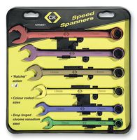 T4345/6ST - Colour-Coded Metric Combination Spanner Set, 6 Piece