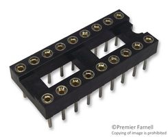 2227MC-18-03-08-F1 - IC Socket, DIL, 0.3" / 7.62mm, 18 Way