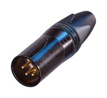 NC4MXX-B - XLR Plug, 4 Pole, Black