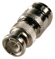 13-43 - BNC Plug to N Type Socket Adaptor, 50 ohm, Nickel Plated Brass Body