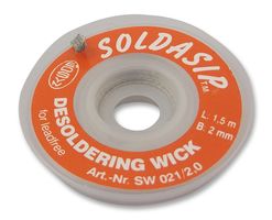 SW021/2,0 - SOLDASIP Lead-Free Desoldering Braid - 2mm x 1.5m