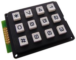 MCAK304NBWB - Keypad, 3x4 Plastic