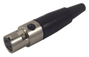 TA3FX - 3 Pole Mini XLR Socket, TA Tin Q-G Series