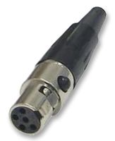 TA5FX - 4 Pole Mini XLR Socket, TA Tin Q-G Series