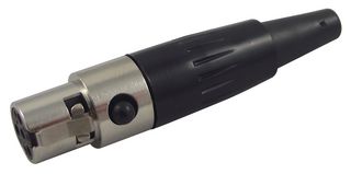 TA4FX - 4 Pole Mini XLR Socket, TA Tin Q-G Series