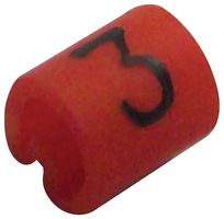 6161303 - 2.9 - 4.7mm Cable Markers Straight Cut Z11 Orange 3 - 100PK