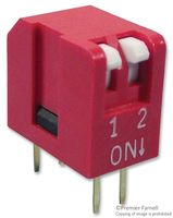 MCNDP-02V - DIP Switch, 2-Pole, SPST-NO, 24V DC, Piano Key