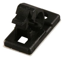 04J-S BLACK - Releasable Cable Clip, Self Adhesive, 5.5mm, Black, x100