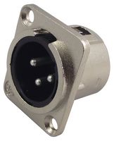 PSG01275 - XLR Chassis Plug, 3 Pole, Nickel