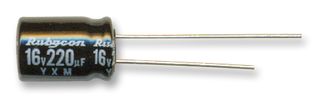 50YXM10MEFR5X11 - Electrolytic Capacitor, 10 uF, 50 V, +/- 20%, Radial Leaded, 10000 hours @ 105°C, Polar