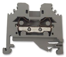 281-101 - 2 Conductor Through Terminal Block, Cage Clamp, 28AWG to 12AWG, 32A, 800V