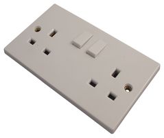 PELB1539 - 13A Switched Socket 2 Gang Single Pole