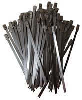 MBT14HS - Metallic 304 Stainless Steel Roller Ball Cable Ties 7.9mm x 362mm - 50 Pack