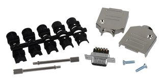 L77DE09SST3 - 9 Pin D-Sub DE Socket, Screw Kit