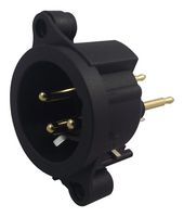 NC3MAAV-0 - XLR Plug, 3 Pole, PCB, Vertical