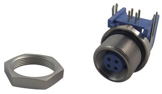 T01-0560-S04 - Socket, PCB, Right Angle, 4 Way
