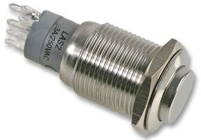MP0045/3E0NN000 - Raised Vandal Resistant Push Button Switch, Latching, DPDT, 16.2mm, 3A, 250V AC