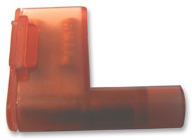 FLDNYDX1-250 - Push On Crimp Terminal, Female 90 Degree, 6.35mm x 0.8mm, Red, x100