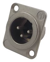 NC3MD-LX - XLR Plug, 3 Pole, Chassis