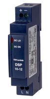 DSP10-12 - AC/DC DIN Rail Power Supply, 12V DC, 0.83A, 10W