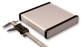 1455R1601 - Aluminium Enclosure, Metal End Panels, 165x31x160mm