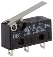 DB1C-A1LC - Subminiature Lever Microswitch, SPDT, 250V AC, 6A