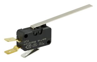 D459-V3LL - Long Lever Microswitch, SPDT, 250V AC, 16A
