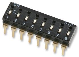 MCEIR-08 - Switch, DIL, Low Profile, PCB, 8 Way