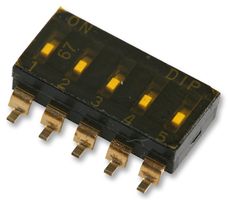 MCEMR-05-T - SMD End Stackable DIP Slide Switch, 5 Way