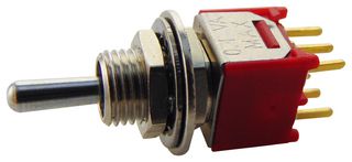 2MD6T1B5M2RE - Switch, Toggle, DPDT, On-On-On