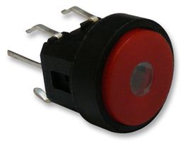 TS3B23 - Switch, Pushbutton, Momentary, Round, SPST, Red